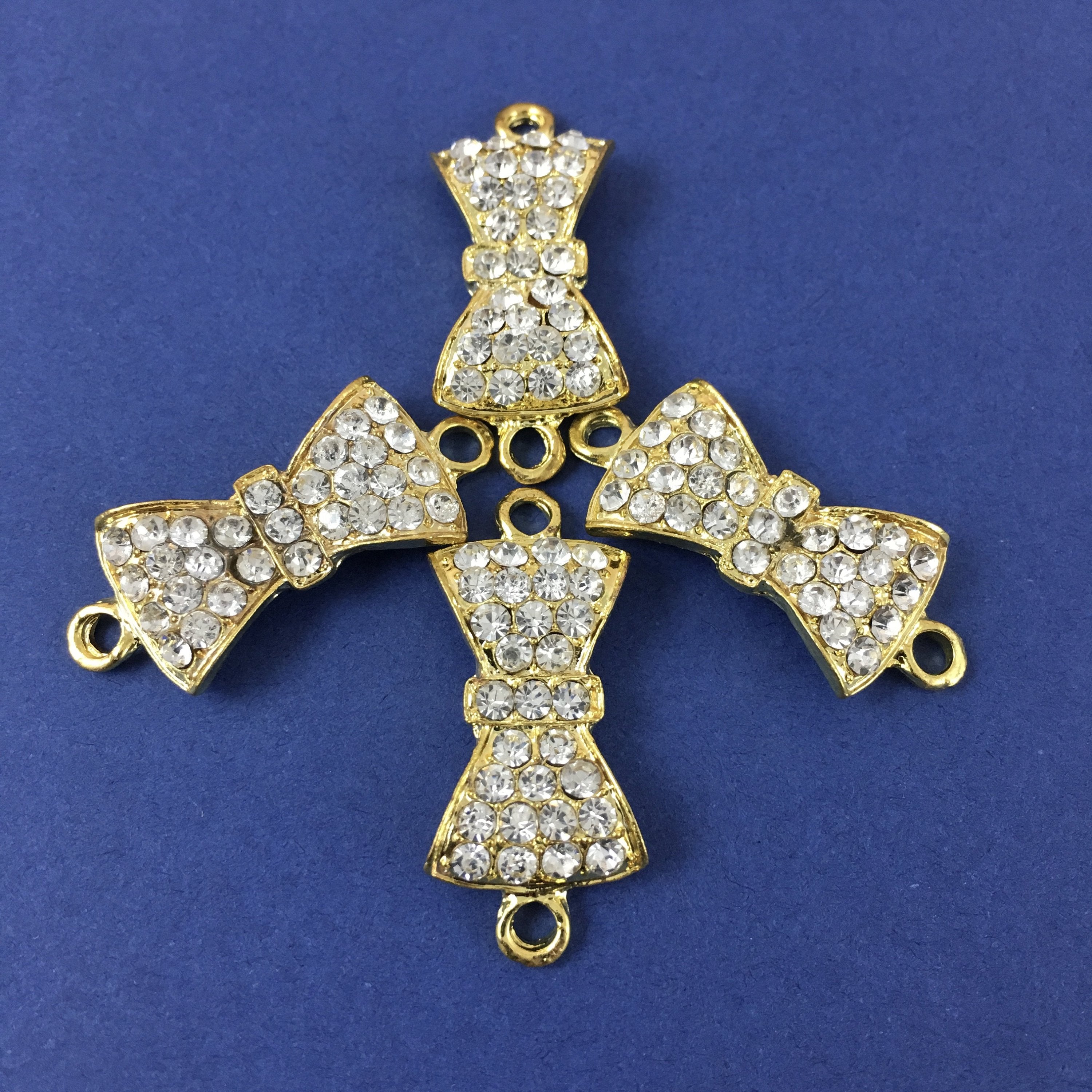Alloy Connector, Gold Bow Tie Connector | Bellaire Wholesale