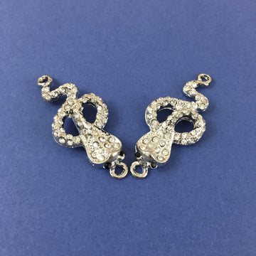 Alloy Connector, Rhodium Snake Connector | Bellaire Wholesale
