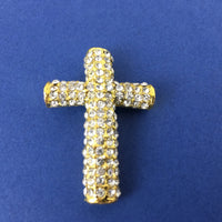 Alloy Connector, Gold Cross Round Bead | Bellaire Wholesale