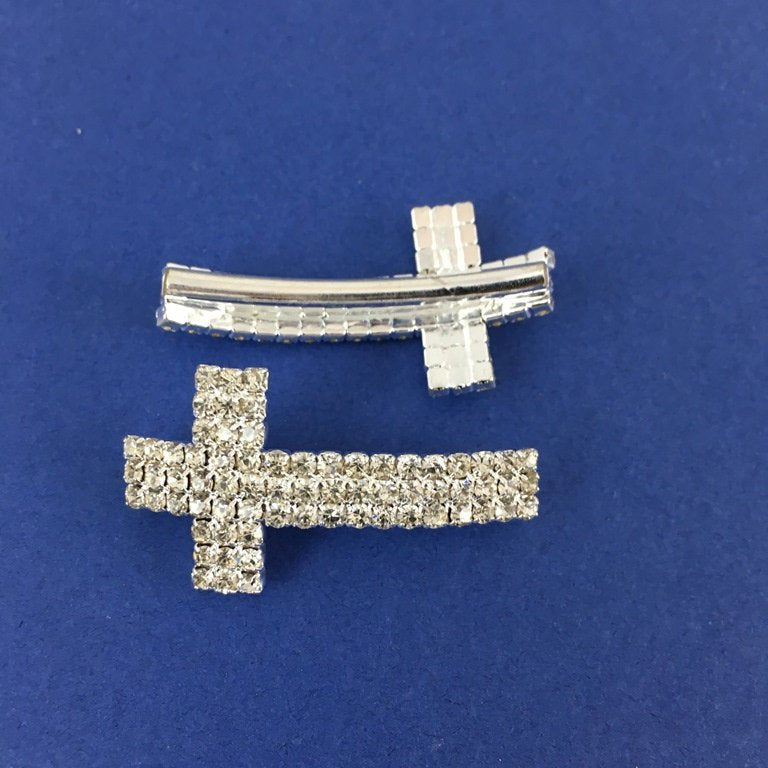 Alloy Connector, Rhinestone Cross | Bellaire Wholesale