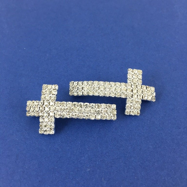 Alloy Connector, Rhinestone Cross | Bellaire Wholesale