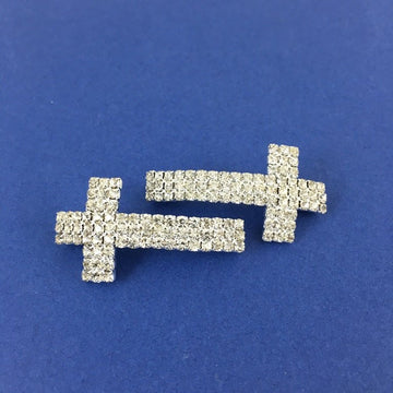 Alloy Connector, Rhinestone Cross | Bellaire Wholesale