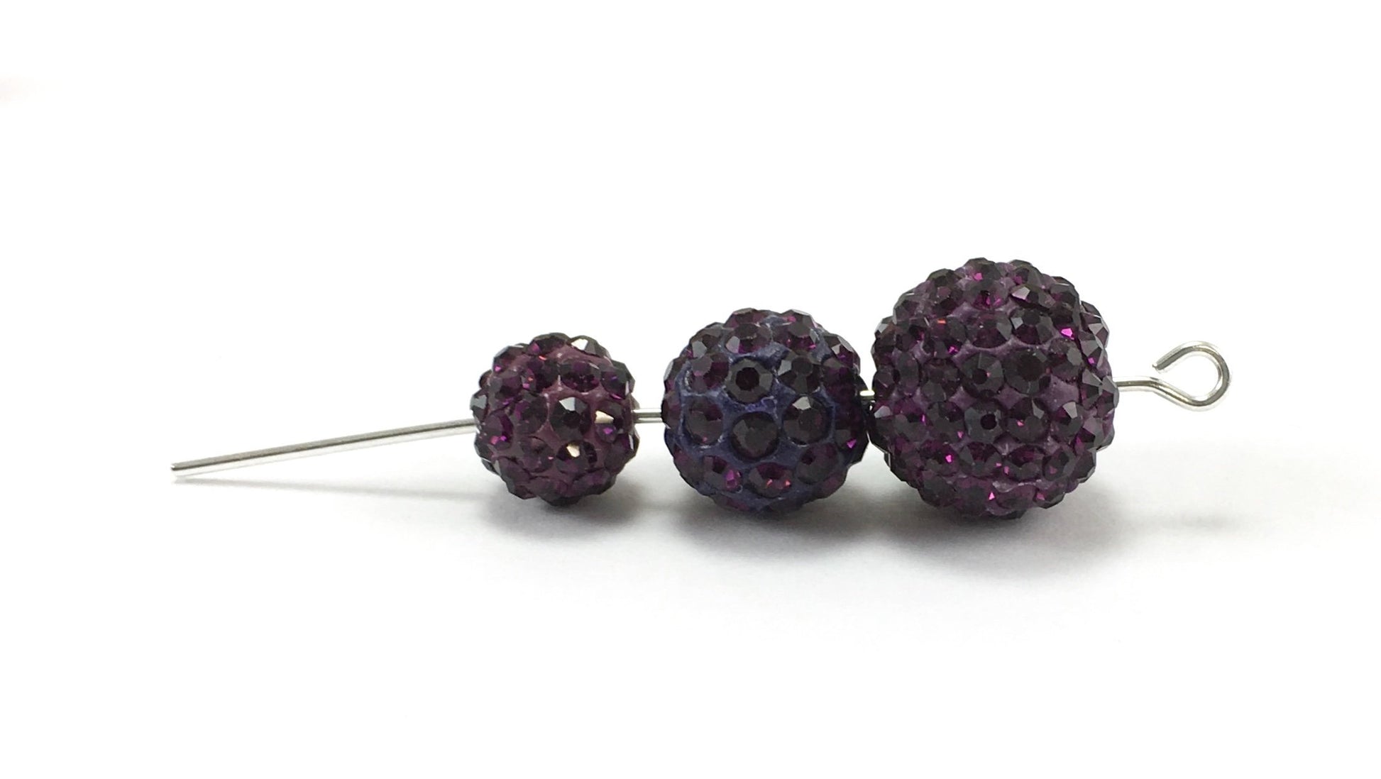 8mm Purple Shamballa Bead | Bellaire Wholesale