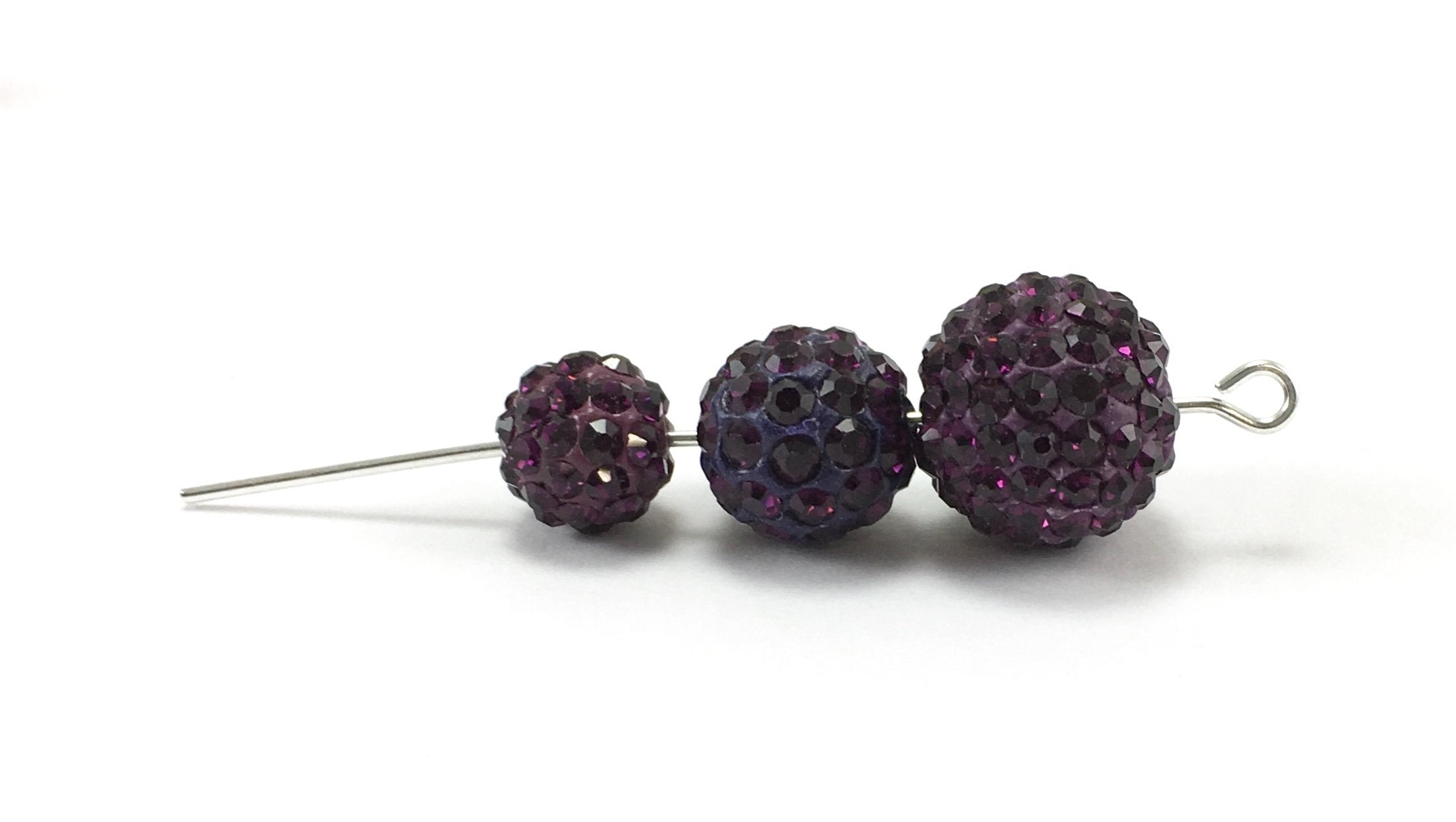 8mm Purple Shamballa Bead | Bellaire Wholesale