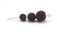 8mm Purple Shamballa Bead | Bellaire Wholesale