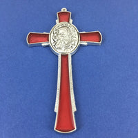 Alloy Enamel Mother Mary and Jesus Cross Charm | Bellaire Wholesale