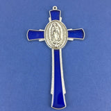 Alloy Enamel Mary Praying Hands Cross Charm | Bellaire Wholesale