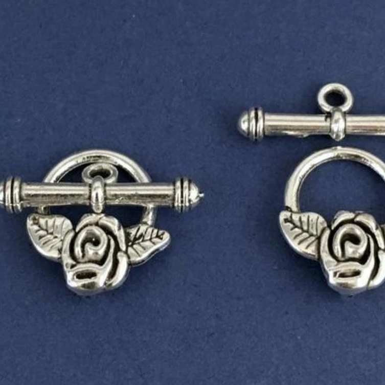 8 Sets Antique Silver Toggle | Bellaire Wholesale