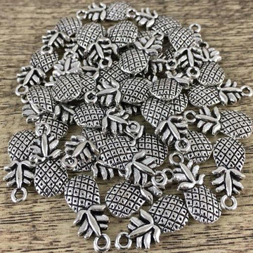 Alloy Silver Charm, 19mm Pineapple Charm | Bellaire Wholesale
