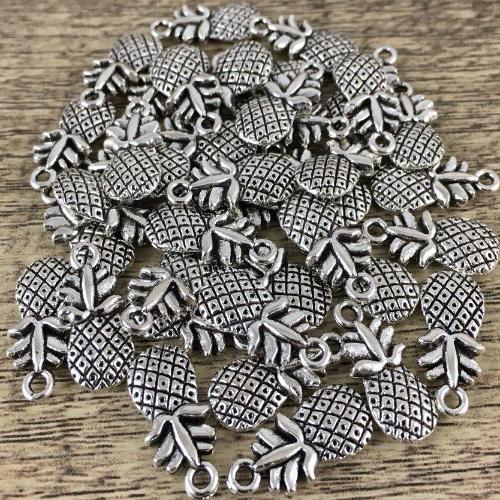 Alloy Silver Charm, 19mm Pineapple Charm | Bellaire Wholesale