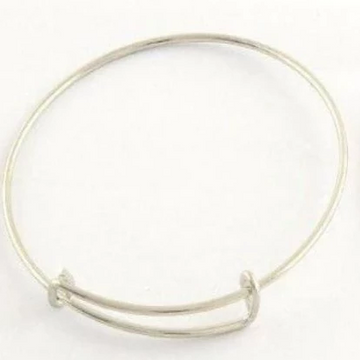 Adjustable Iron Bangle Platinum Color | Bellaire Wholesale