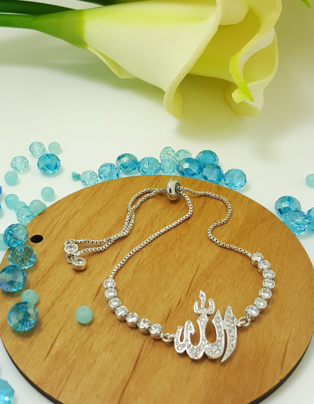 Allah Bracelet with Adjustable CZ Connector Chain | Bellaire Wholesale