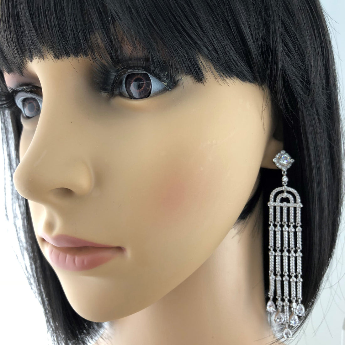 Bridal Cubic Zirconia Earrings, 18K Plated | Bellaire Wholesale