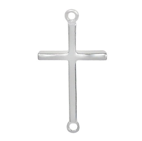 Sterling Silver Cross connector | Bellaire Wholesale