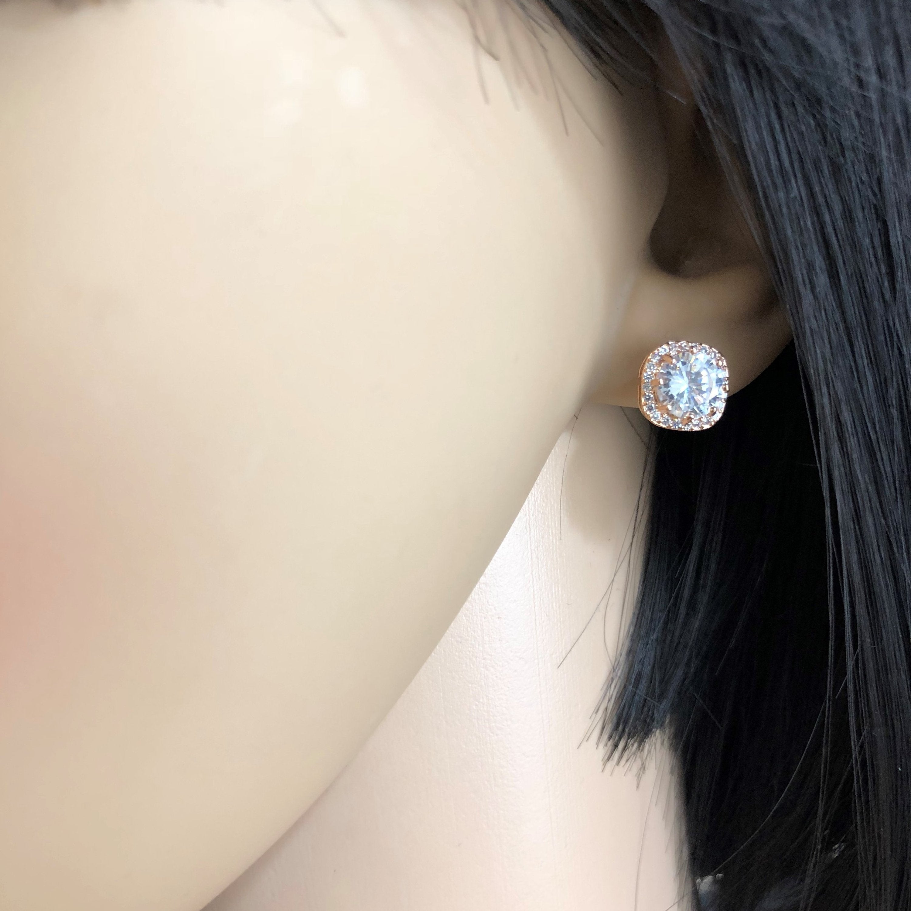 Bridal Cubic Zirconia Earrings, 18K Plated | Bellaire Wholesale