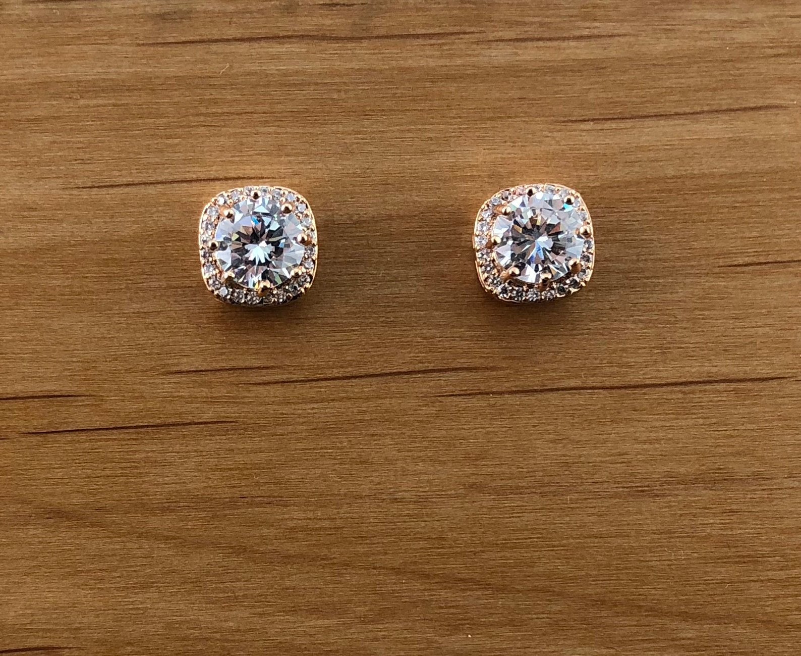 Bridal Cubic Zirconia Earrings, 18K Plated | Bellaire Wholesale