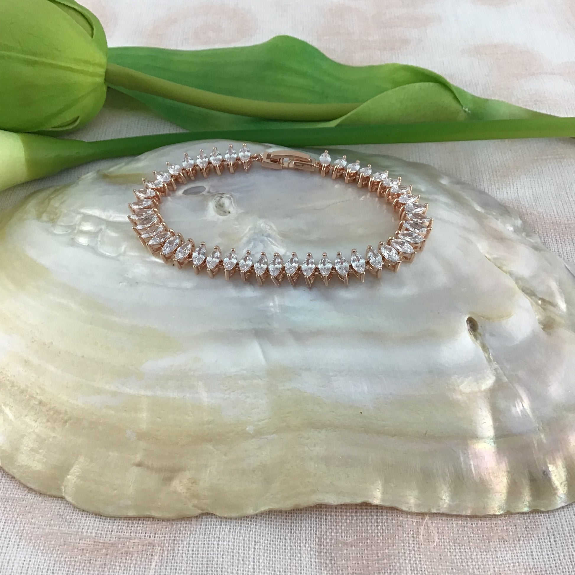 Cubic Zirconia Bracelet Marquise Shape | Bellaire Wholesale