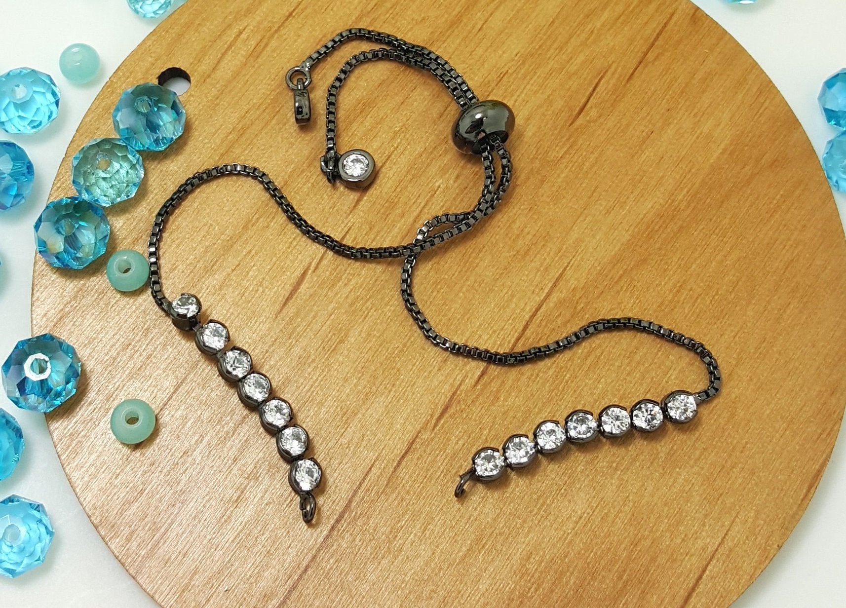 Adjustable CZ Chain connector | Bellaire Wholesale