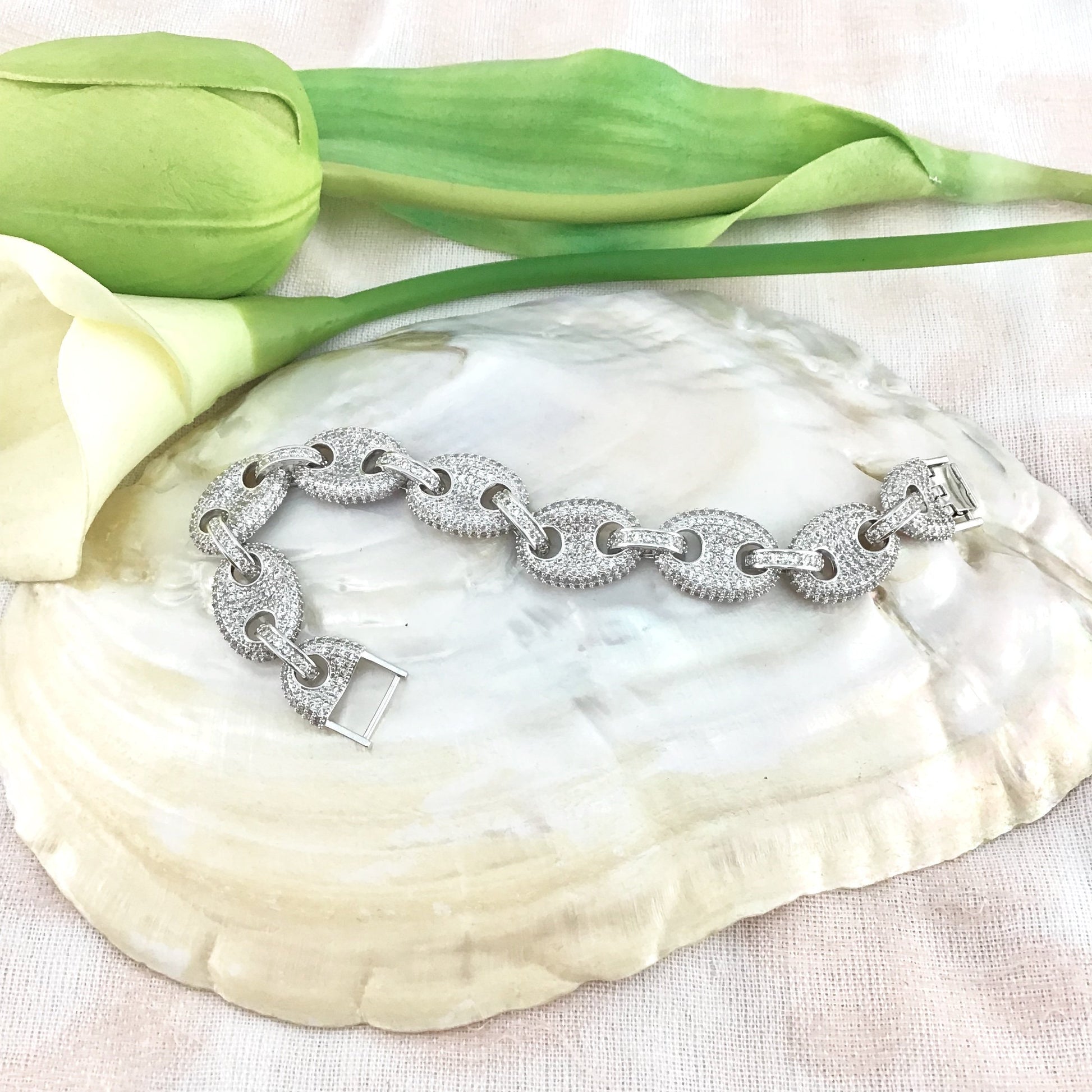 Cubic Zirconia Designer Bridal Bracelet | Bellaire Wholeslae