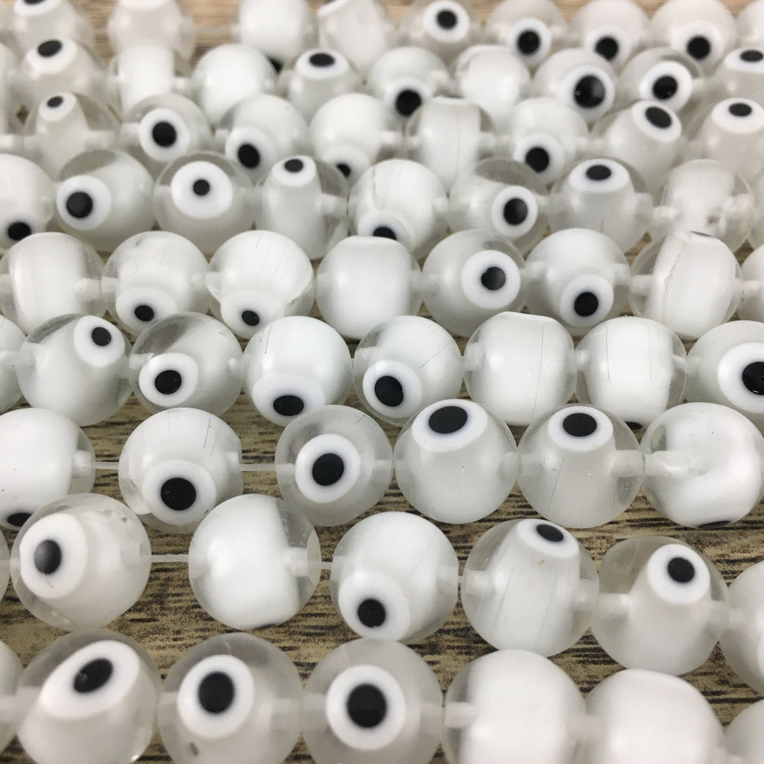 Evil Eye White Bead Strand | Bellaire Wholesale