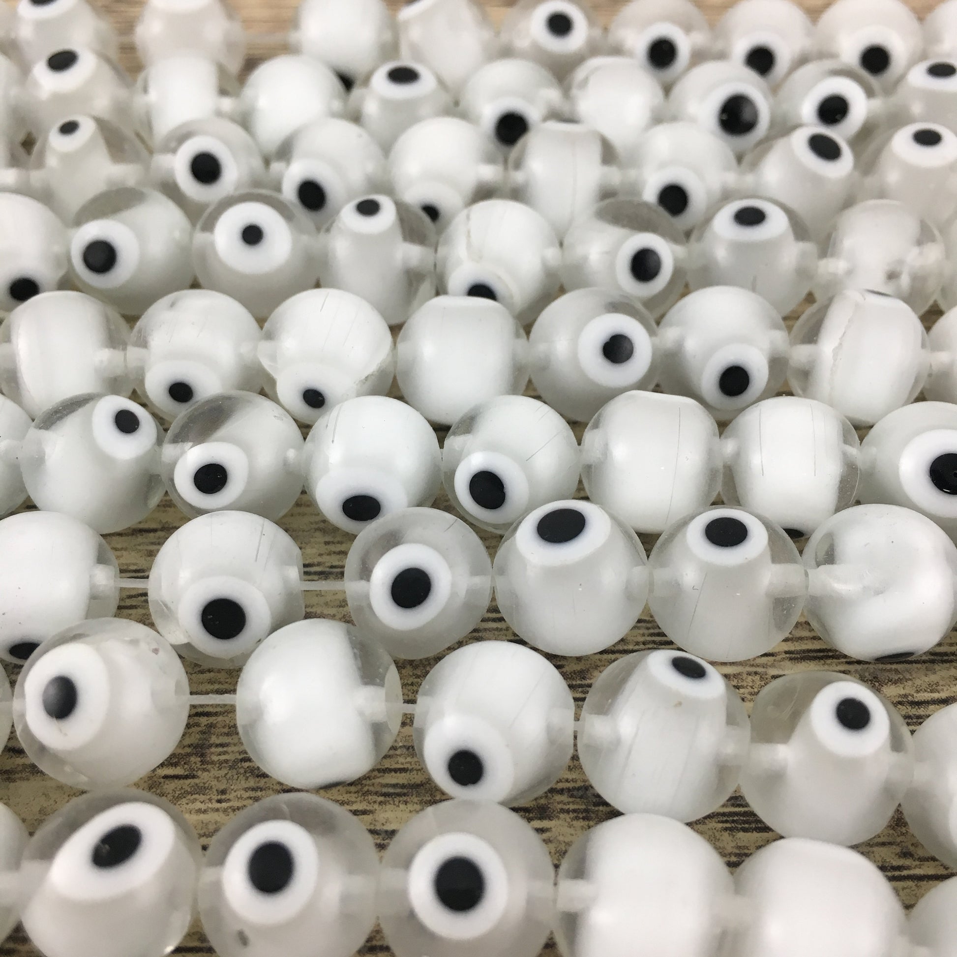 Evil Eye White Bead Strand | Bellaire Wholesale