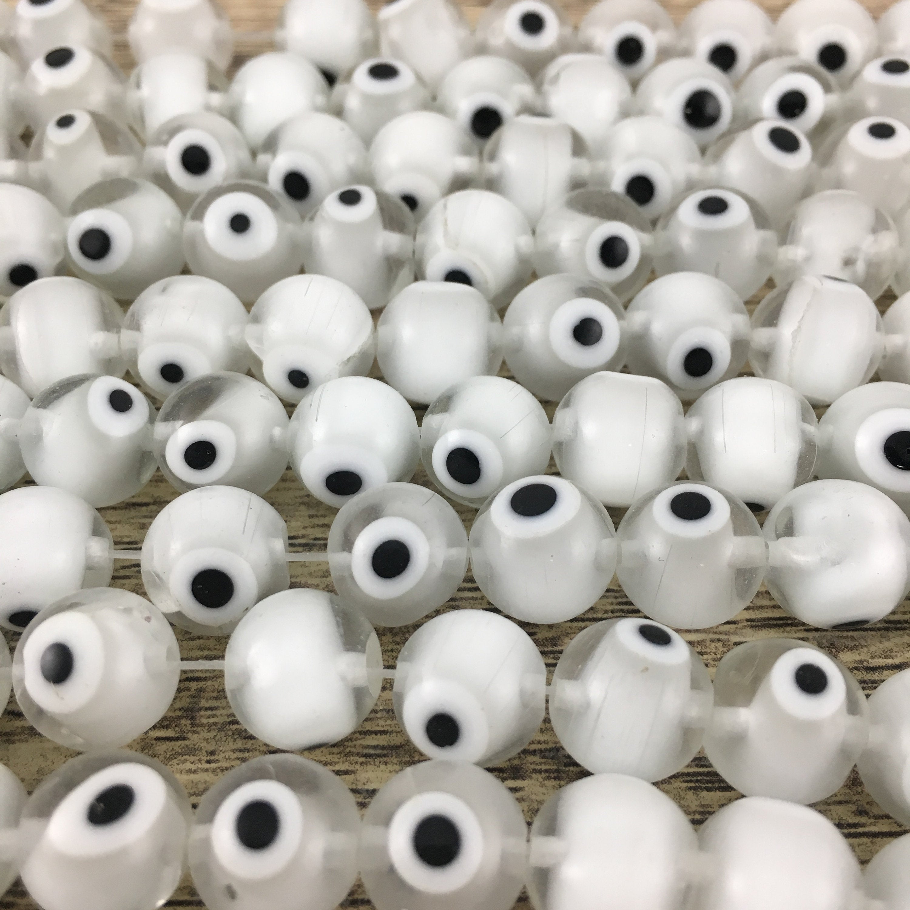 Evil Eye White Bead Strand | Bellaire Wholesale