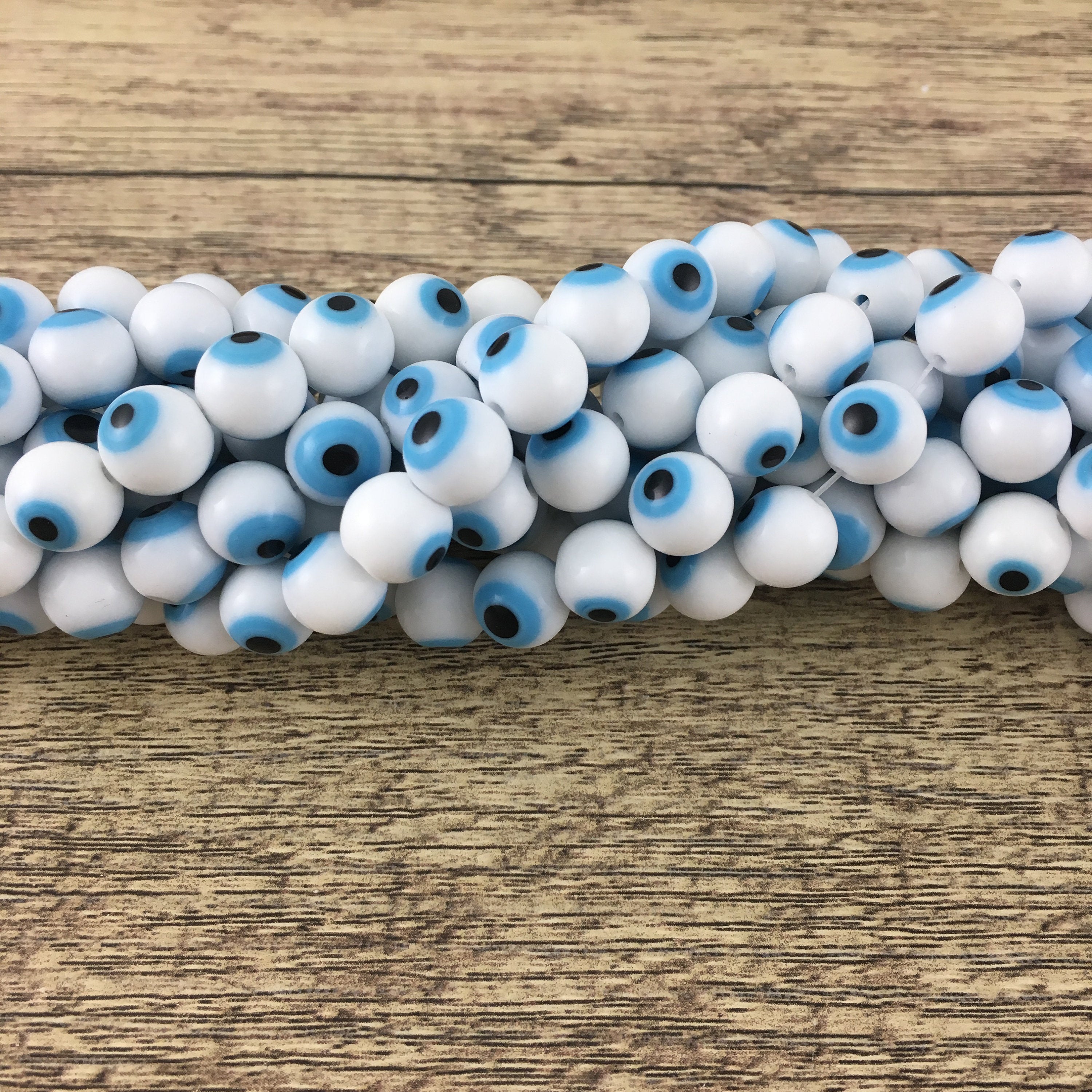 Evil Eye White and Blue Eye Bead  | Bellaire Wholesale