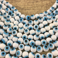 Evil Eye White and Blue Eye Bead  | Bellaire Wholesale
