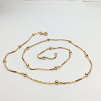 18 inch Finished Gold Ball Chain | Bellaire Wholesale