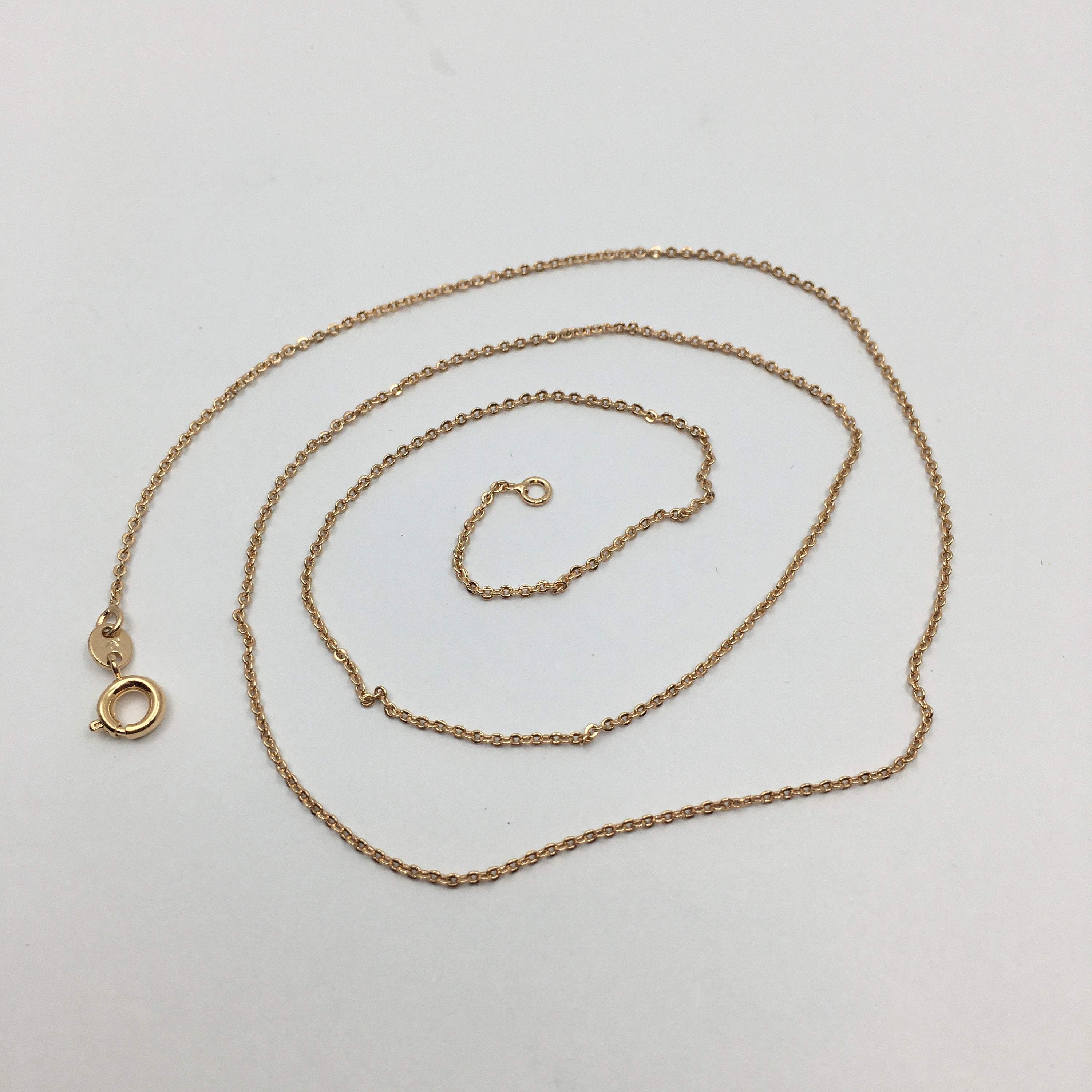 19.6 inch Finished Rose Gold link Chain | Bellaire Wholesale