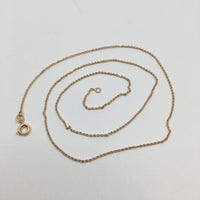 19 inch Finished Rose Gold link Chain | Bellaire Wholesale