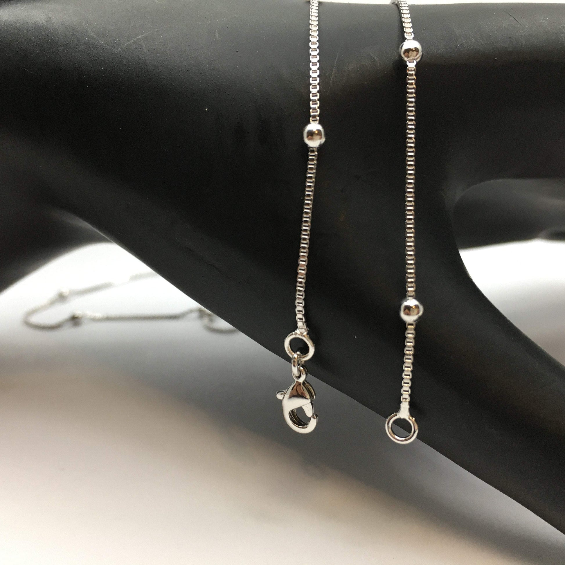 18 inch Finished Rhodium Ball Chain | Bellaire Wholesale