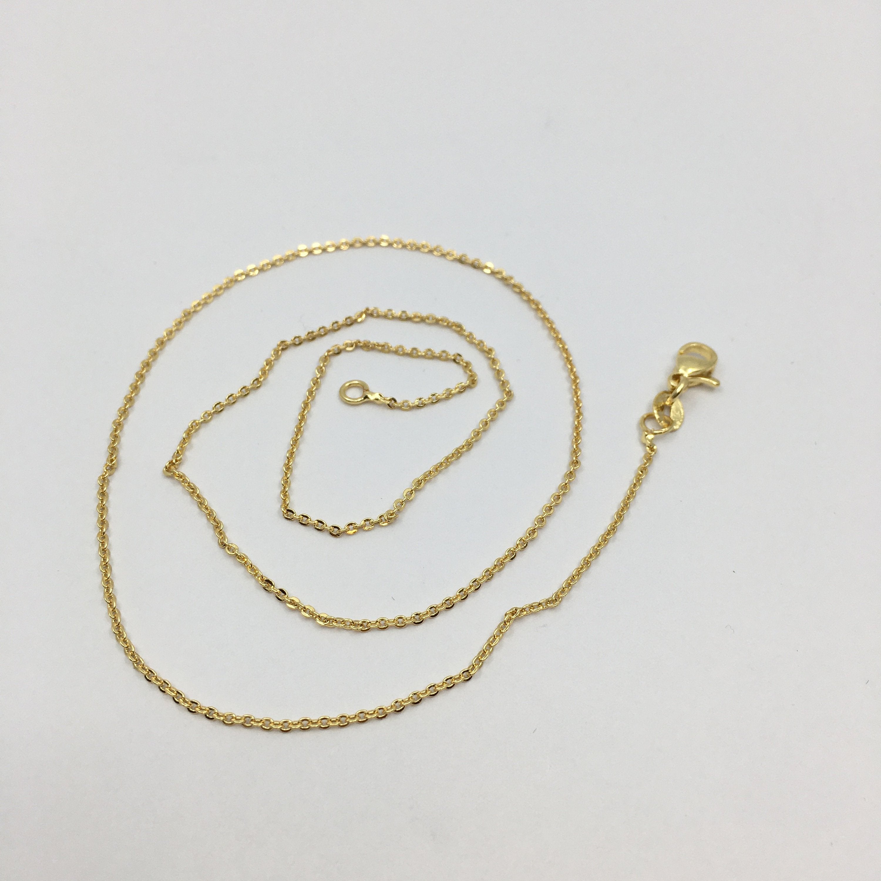 17.6 inch Finished Gold link Chain | Bellaire Wholesale