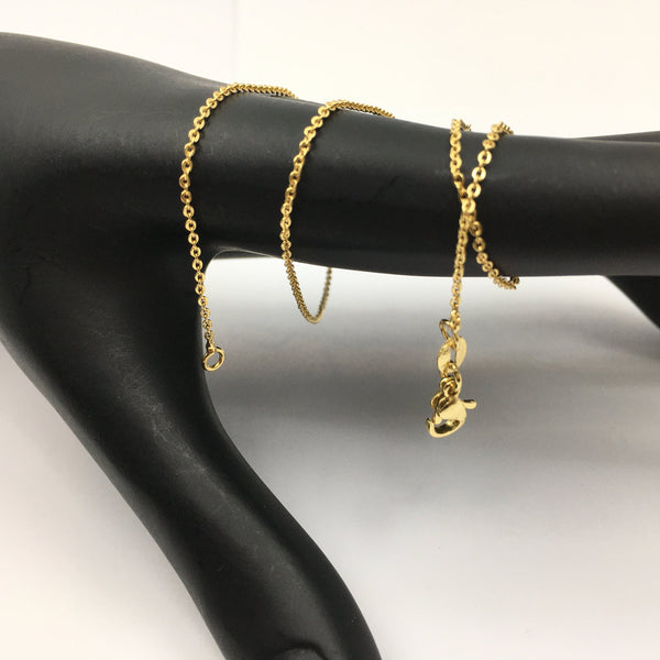 17.6 inch Finished Gold link Chain | Bellaire Wholesale