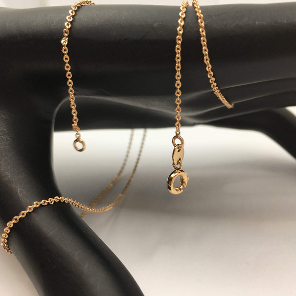 19 inch Finished Rose Gold link Chain | Bellaire Wholesale