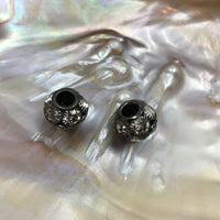 Alloy Gunmetal AB Stones Rondelle Beads | Bellaire Wholesale