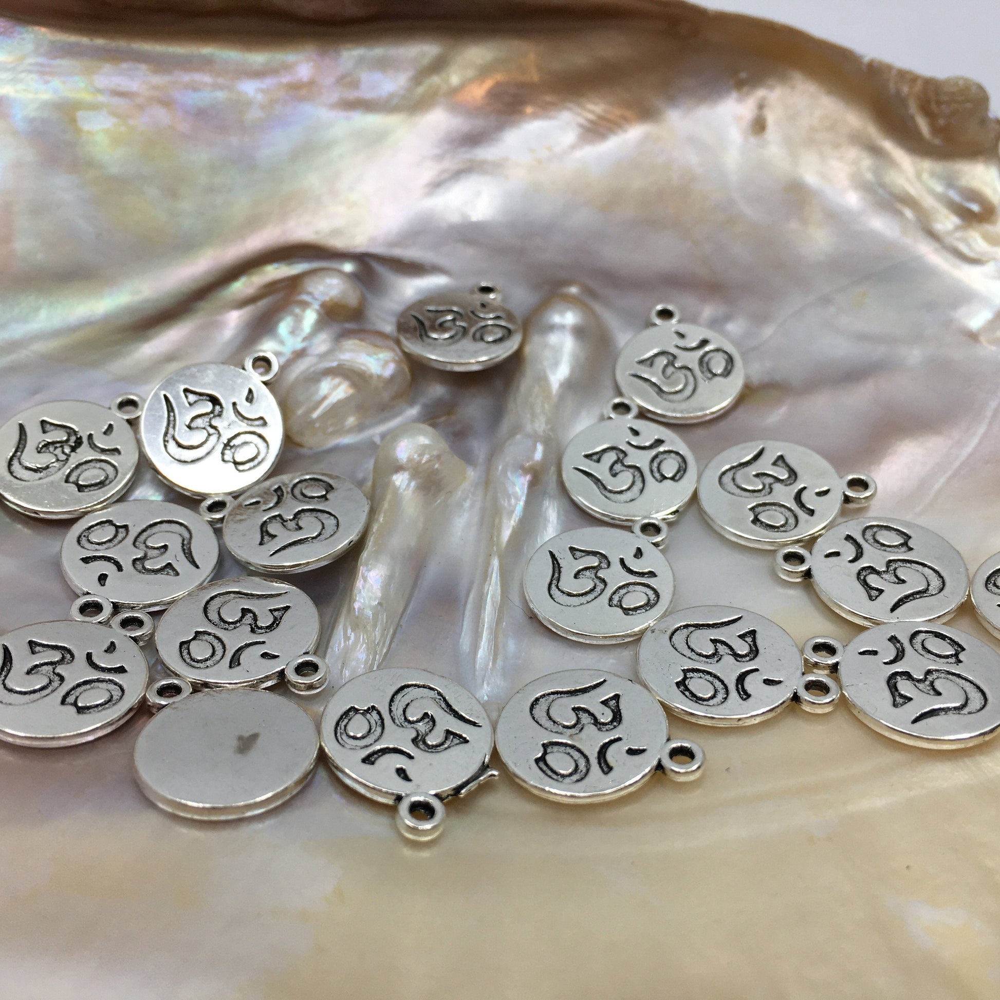 Om Round Charm, Alloy Charm | Bellaire Wholesale Etsy