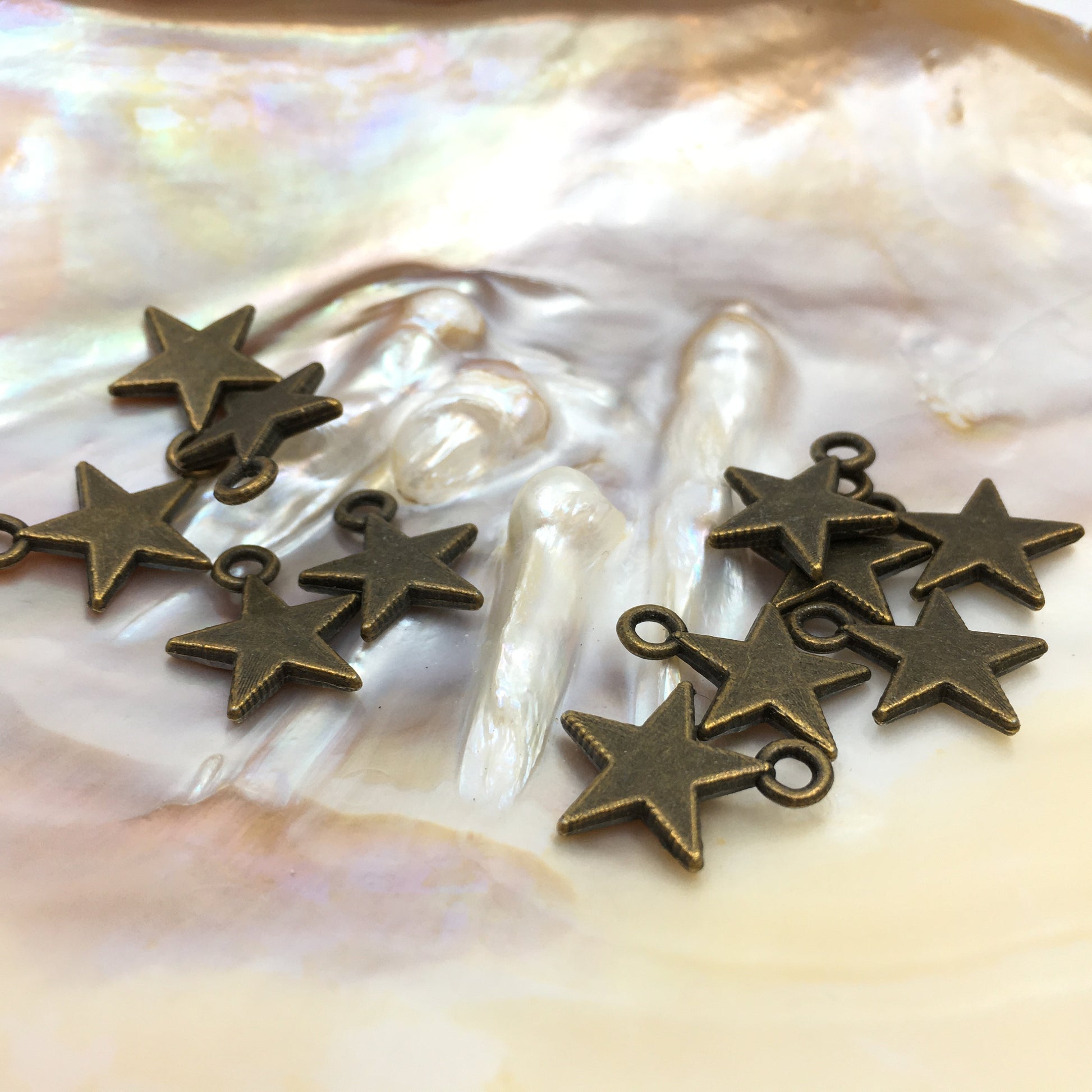 Alloy Star Charm, Brass Color | Bellaire Wholesale Etsy