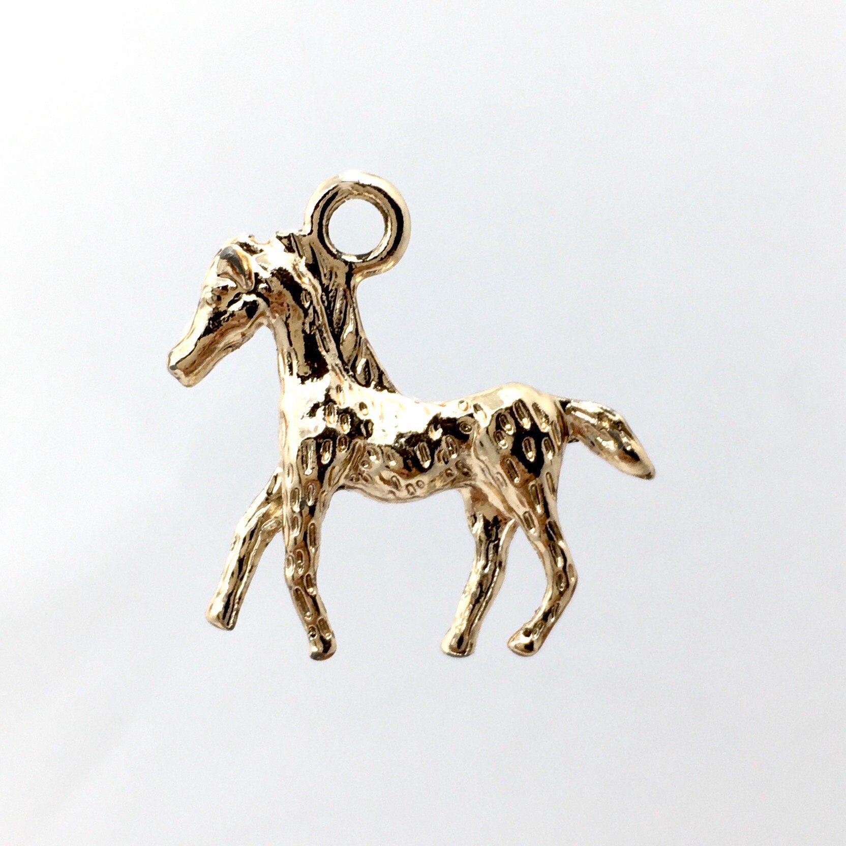 Gold Horse Charm, horse charm, gold horse | Bellaire Wholesale Etsy