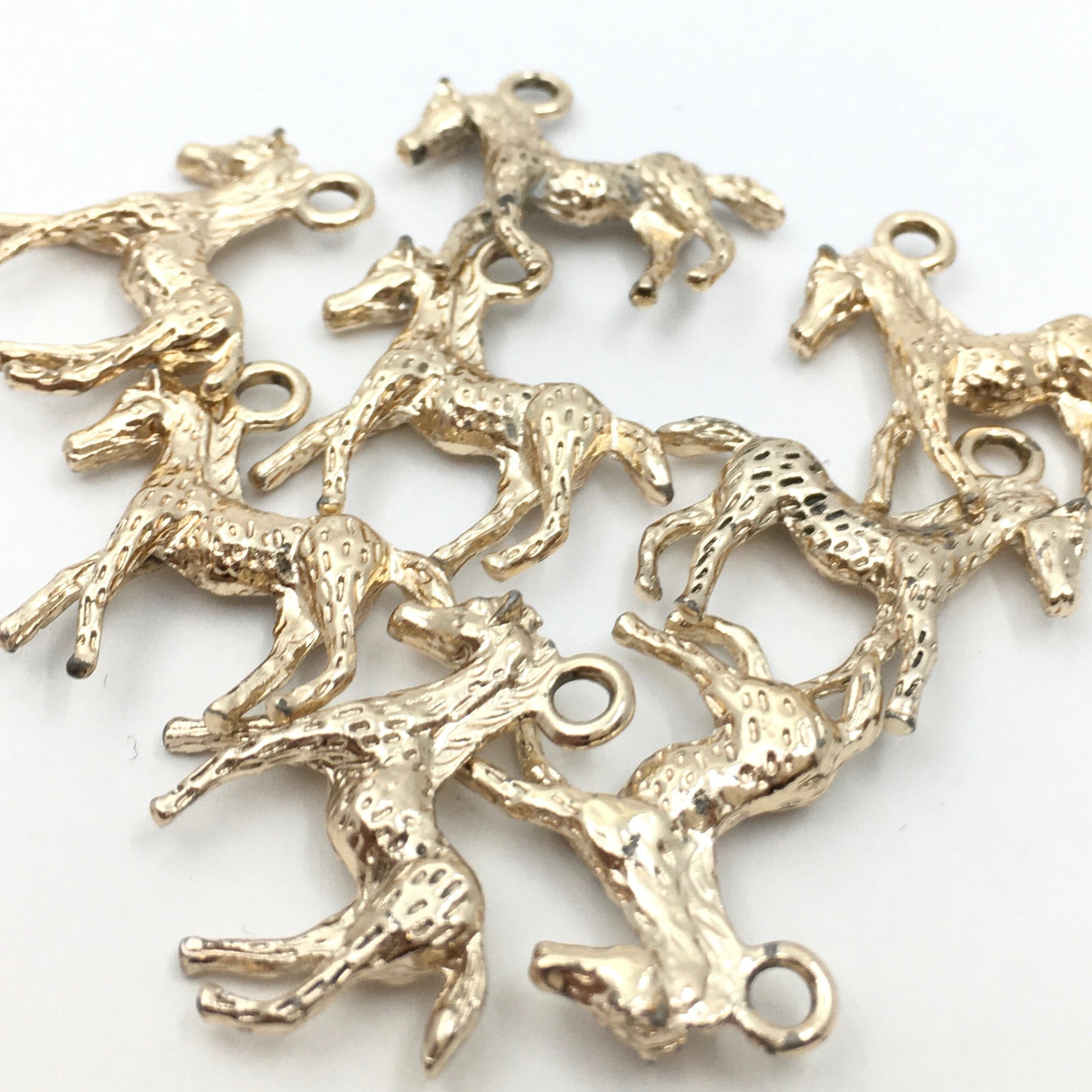 Gold Horse Charm, horse charm, gold horse | Bellaire Wholesale Etsy