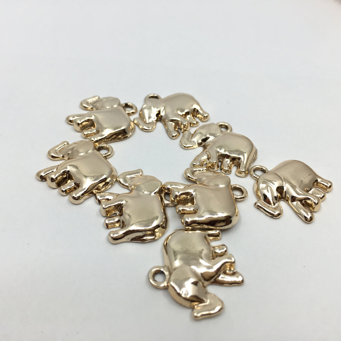 8pc Elephant Alloy Connector Charm | Bellaire Wholesale 