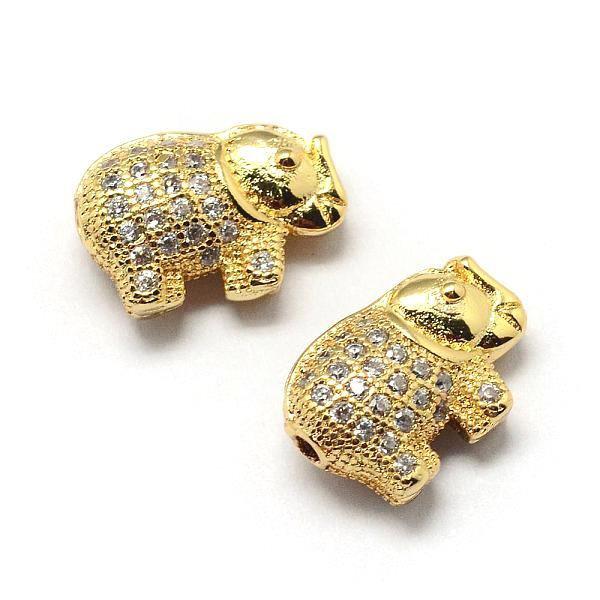 Elephant Bead with Cubic Zirconia | Bellaire Wholesale