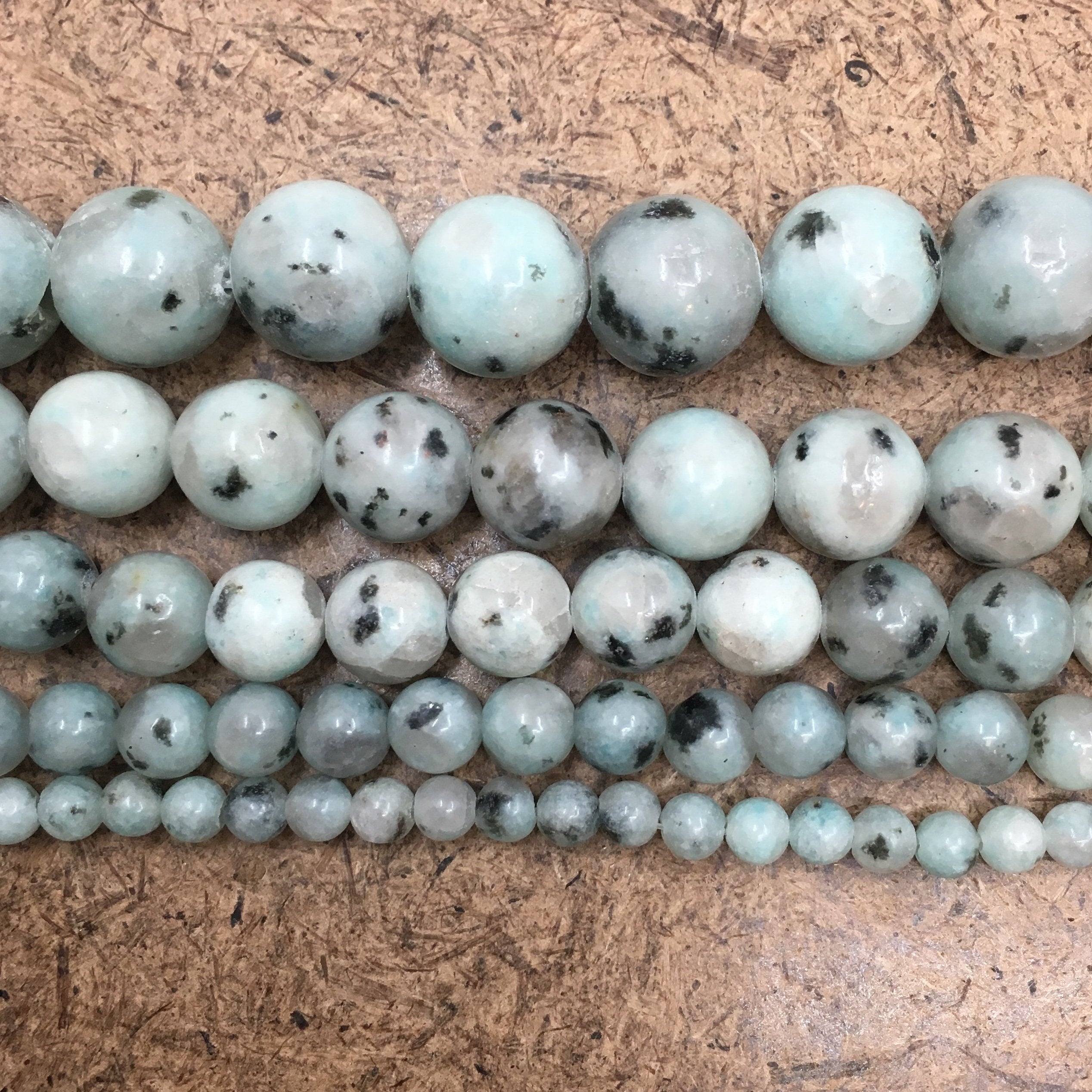 Kiwi Jasper Bead, | Bellaire Wholesale