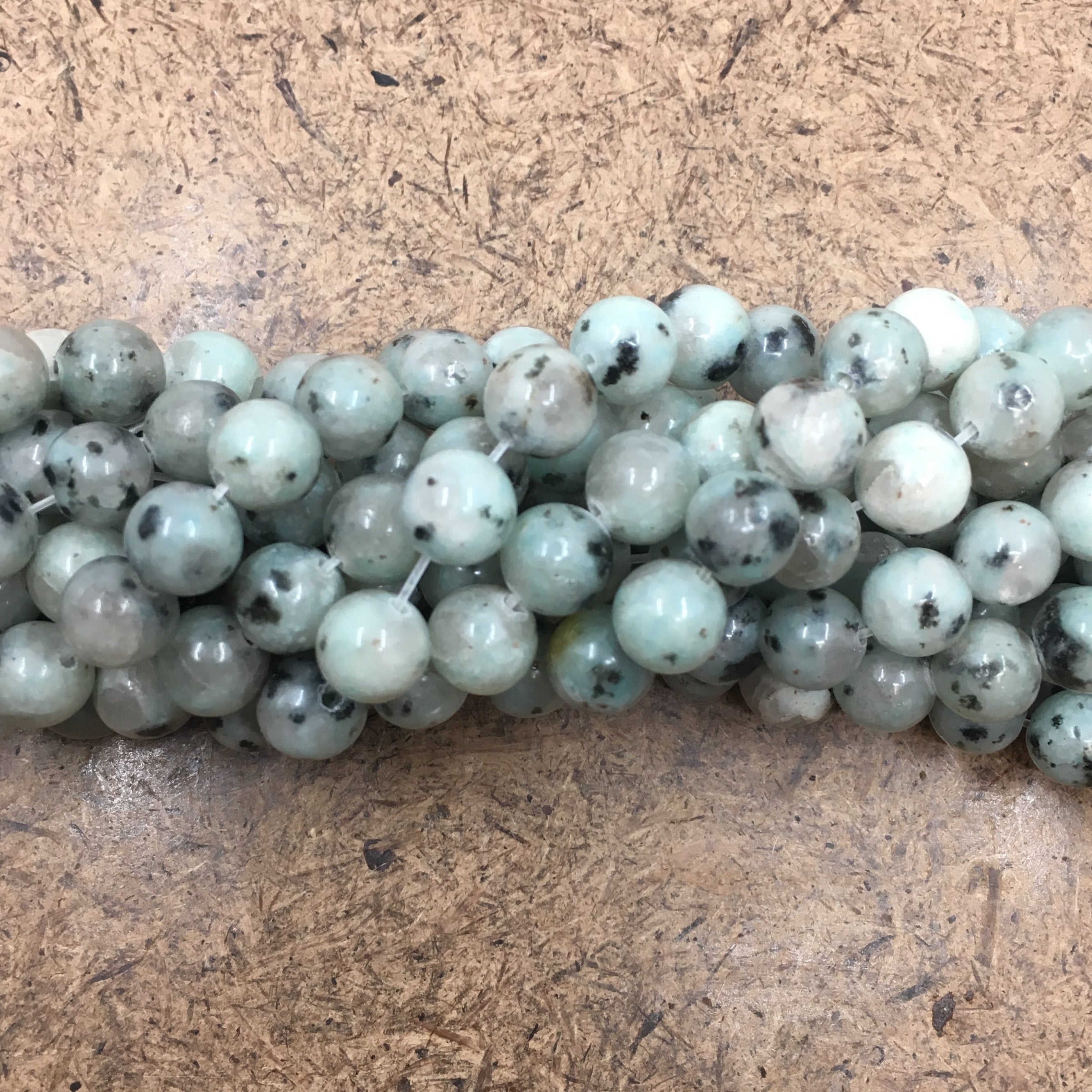 Kiwi Jasper Bead, | Bellaire Wholesale