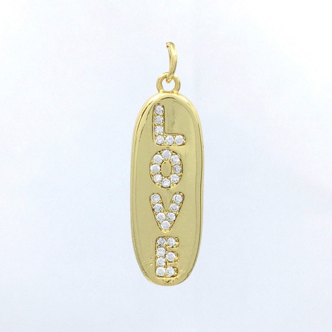 Love Gold Oval Pendant | Bellaire Wholesale