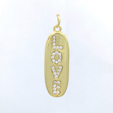 Love Gold Oval Pendant | Bellaire Wholesale