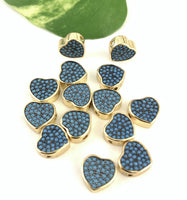Heart Cubic Zirconia Beads | Bellaire Wholesale