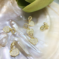 Gold/Silver Plated Flat Heart Charm | Bellaire Wholesale