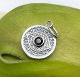 Round Sterling Silver Evil Eye Charm | Bellaire Wholesale