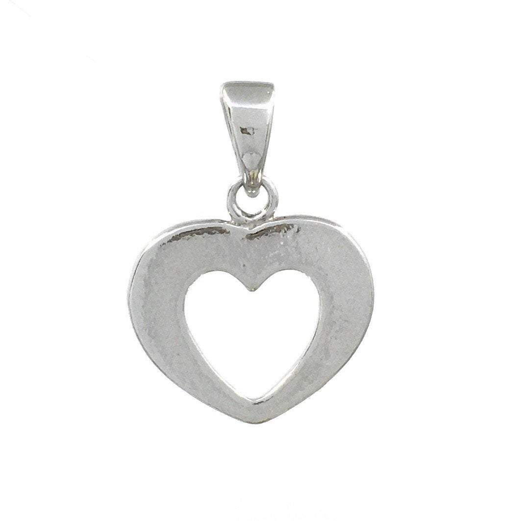 Sterling Silver Stardust Heart Charm | Bellaire Wholesale